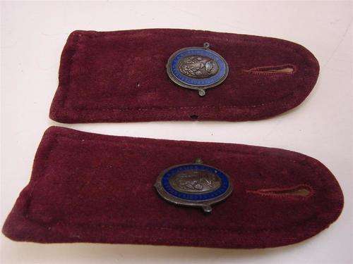 .925 SILVER COUNCIL NURSING BADGES ON MAROON EPAULETTE