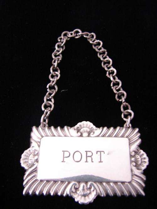 Silver plated Port / Decanter Label