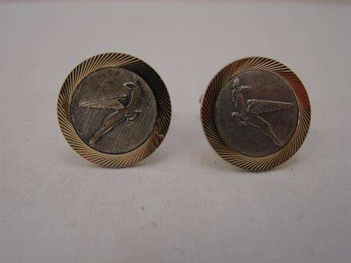 SAA silver & gold tone cofflinks - South African Airways