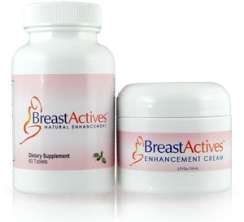 Breast Actives BREAST ENHANCEMENT KIT Natural Breast Enlargement Pills and Cream - 6 Bottles