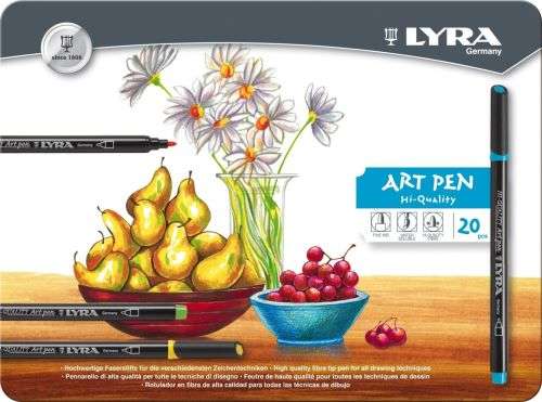 LYRA HI-QUALITY ART PEN - Metal Box 20 pcs