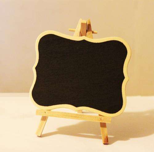 Mini Wood Easel With Black Board