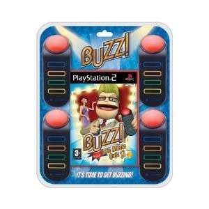 Buzz! Music Quiz ps2 Bundle with 4 Controllers.