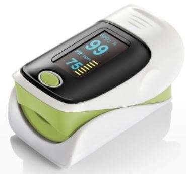 Fingertip pulse oximeter SP02 blood oxygen OLED screen display