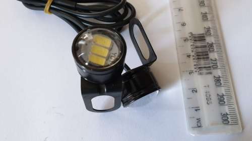 Motorcycle LED spotlights spot lights lamps running lights bright easy mount