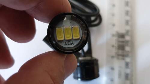 Motorcycle LED spotlights spot lights lamps running lights bright easy mount