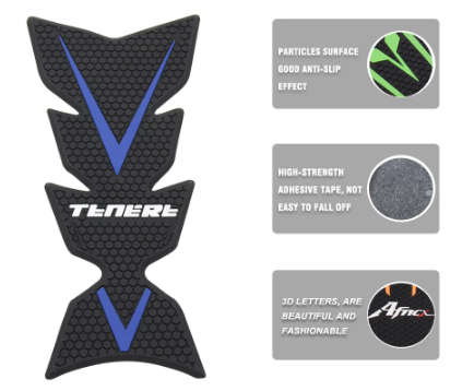 Yamaha XT1200 super tenere 3 piece tank pad set blue