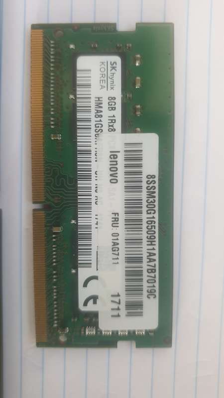 Lot 11x 8gb DDR4 used laptop ram chips