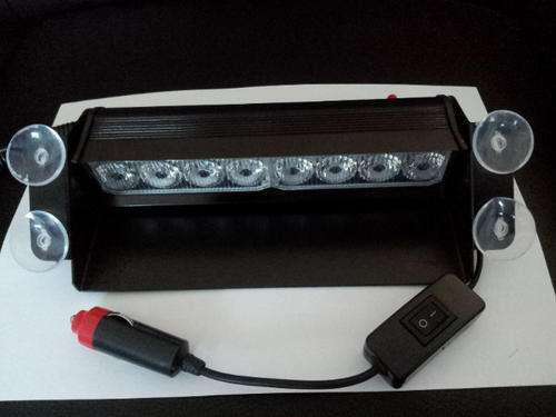 8 LED Flashing windscreen emergency strobe light...RED RED RED ,bright!