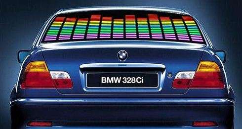 Car music rhythm equaliser light sticker 90cmx10cm