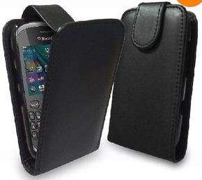 Blackberry 9320 9220 flip case cover BLACK free screen protector