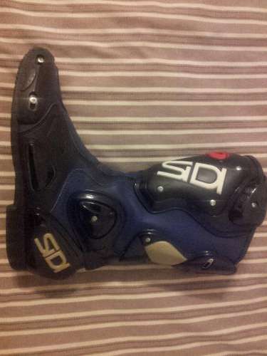Sidi vertebra Blue Black motorcycle road boots UK41 hardly used!
