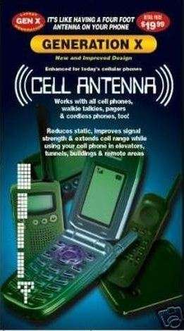 Antennae booster for cell phones,radios,pagers..increased reception
