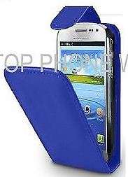 Samsung S4 MINI flip pouch,blue with free antenna signal booster!