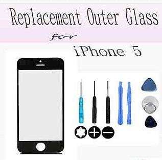 Apple Iphone I5 screen lense with tools.
