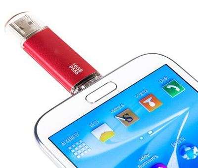 USB + MICRO usb flash drive OTG pen drive cell tablet  8GB RED must have!