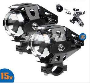 Adventure Motorcycle CREE LED 3000 LUMEN spot lights aluminum body adventure bike WHITE only.