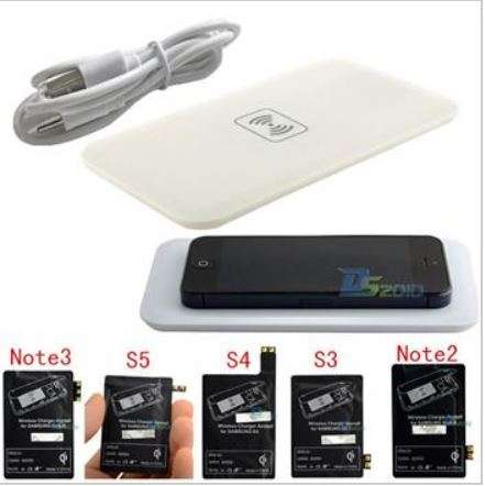 Samsung Galaxy  S5 QI wireless charger charging receiver pad kit complete