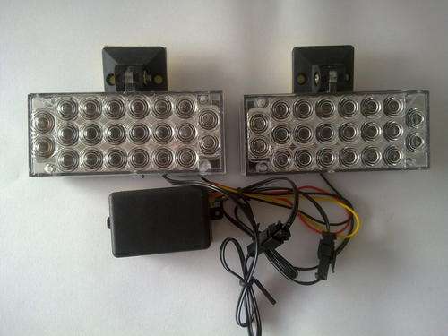 2x AMBER flashing 22 LED lights for breakdown