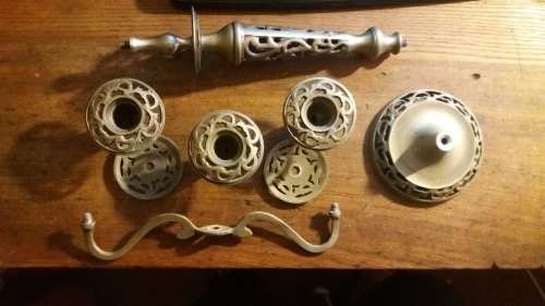 Bronze Three Pier Candle Holder