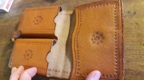 Leather Playing Cards Holder.