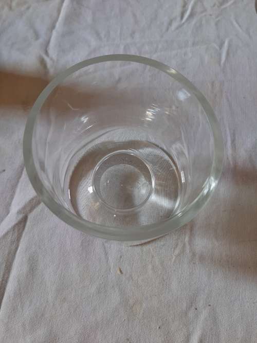 sturdy glass vase.