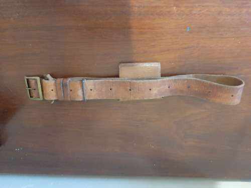 old Leather belt with Ammo pouch