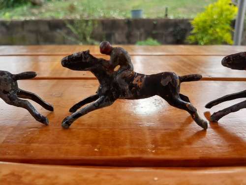 5 race horse metal