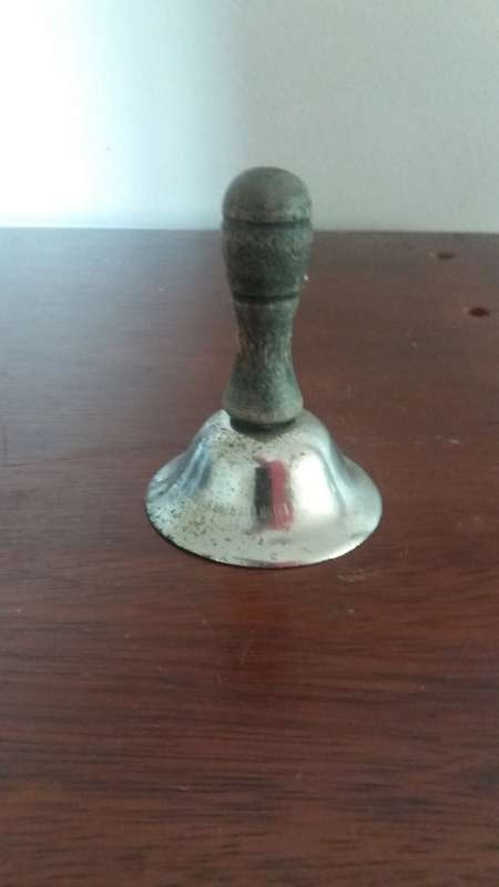 Small little bell with Wooden handle