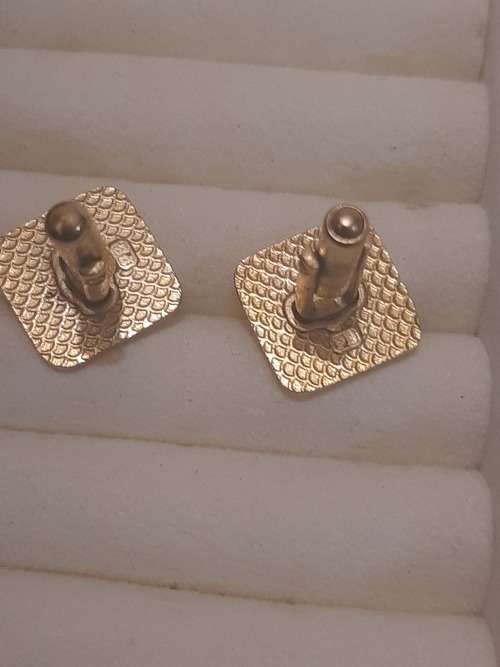 Cufflins gold colour Old Nedbank logo prior 2000