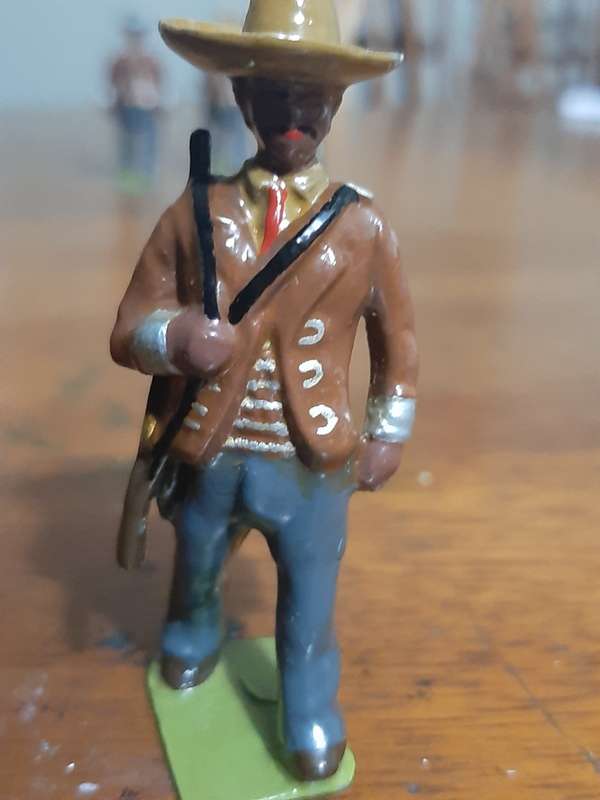 5 Mexican Lead toy soldiers (Not brittians)