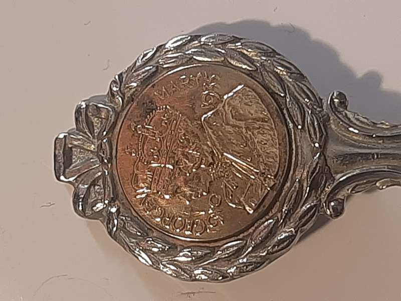 Teaspoon with Coin