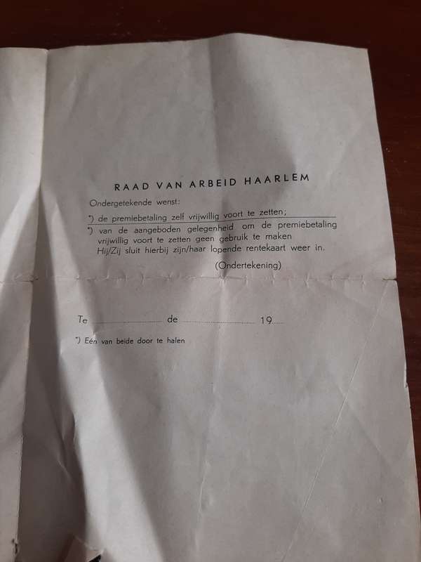 Wetgewing blad 1948 Raad van Haarlem