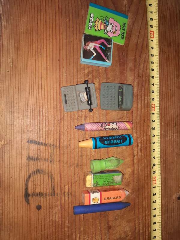 10 erasers, stationary