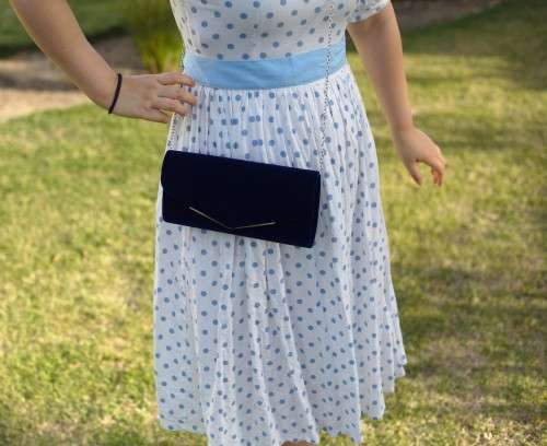 Dark blue suede handbag/Beautiful elegant handbag/Stylish fashion handbag/Handbag/Ladies handbag