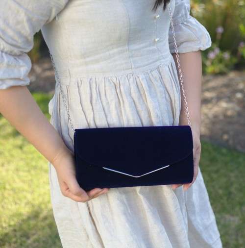 Dark blue suede handbag/Beautiful elegant handbag/Stylish fashion handbag/Handbag/Ladies handbag