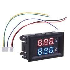 LED Digital Volt / 10 amp Panel meter / voltmeter (Red & Blue)