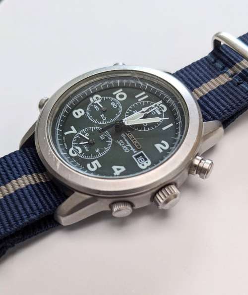 Seiko Chronograph - Military Dial