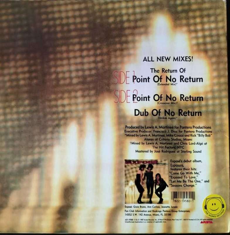 Expose - Point of No Return - All New Mixes (Vintage Vinyl / 12` Single / Record)
