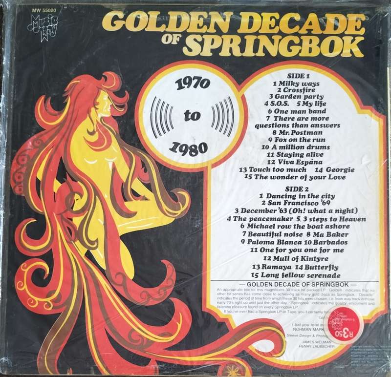 Vintage LP / Vinyl / Record - Golden Decade of Springbok (1970 - 1980)
