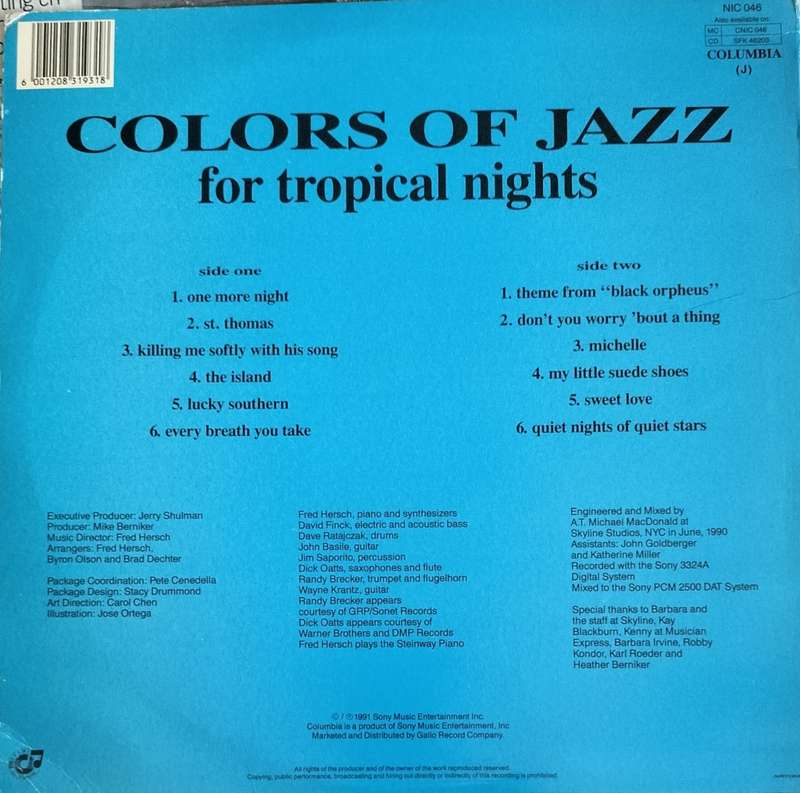Colours of Jazz - For tropical nights (Vintage Vinyl / LP / Record)