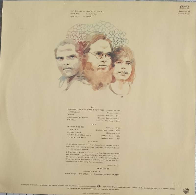 ZZ Top - First album (Vintage Vinyl / LP / Record)