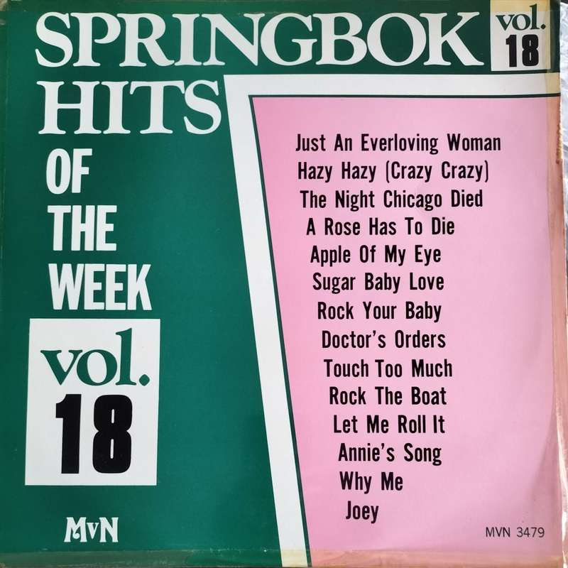 Vintage LP / Vinyl - Springbok Hits of the week (Vol 18)