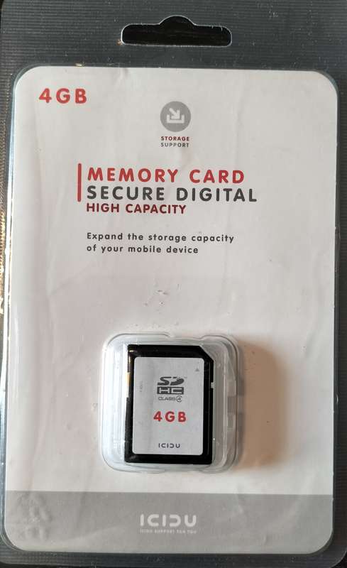 4GB Memory card (Icidu) - Unopened