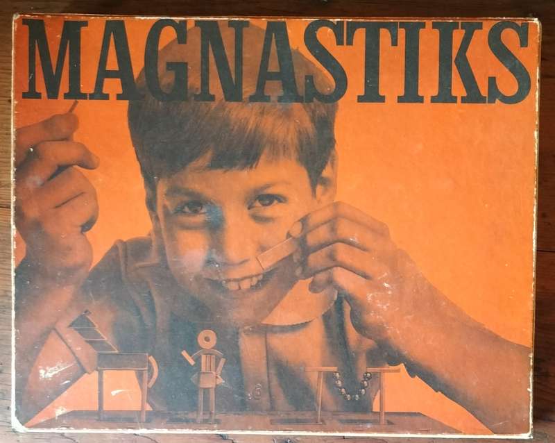 Vintage Magnastiks - Magnetic Construction toy by Jouets Rationells