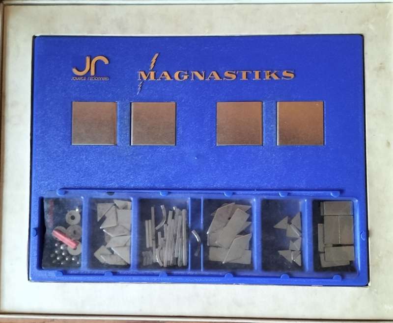 Vintage Magnastiks - Magnetic Construction toy by Jouets Rationells