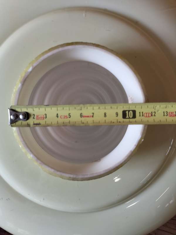 Large vintage Art Deco ceiling lamp shade #8