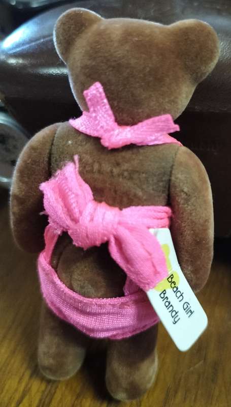 Vintage McDonalds 1999 bear with label - Beach Girl - Brandy