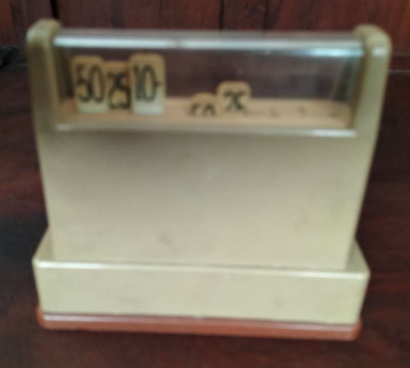 Vintage tin toy cash register