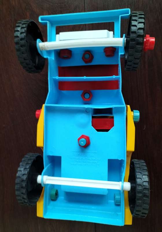 Vintage Brazilian made `take apart` plastic Jeep